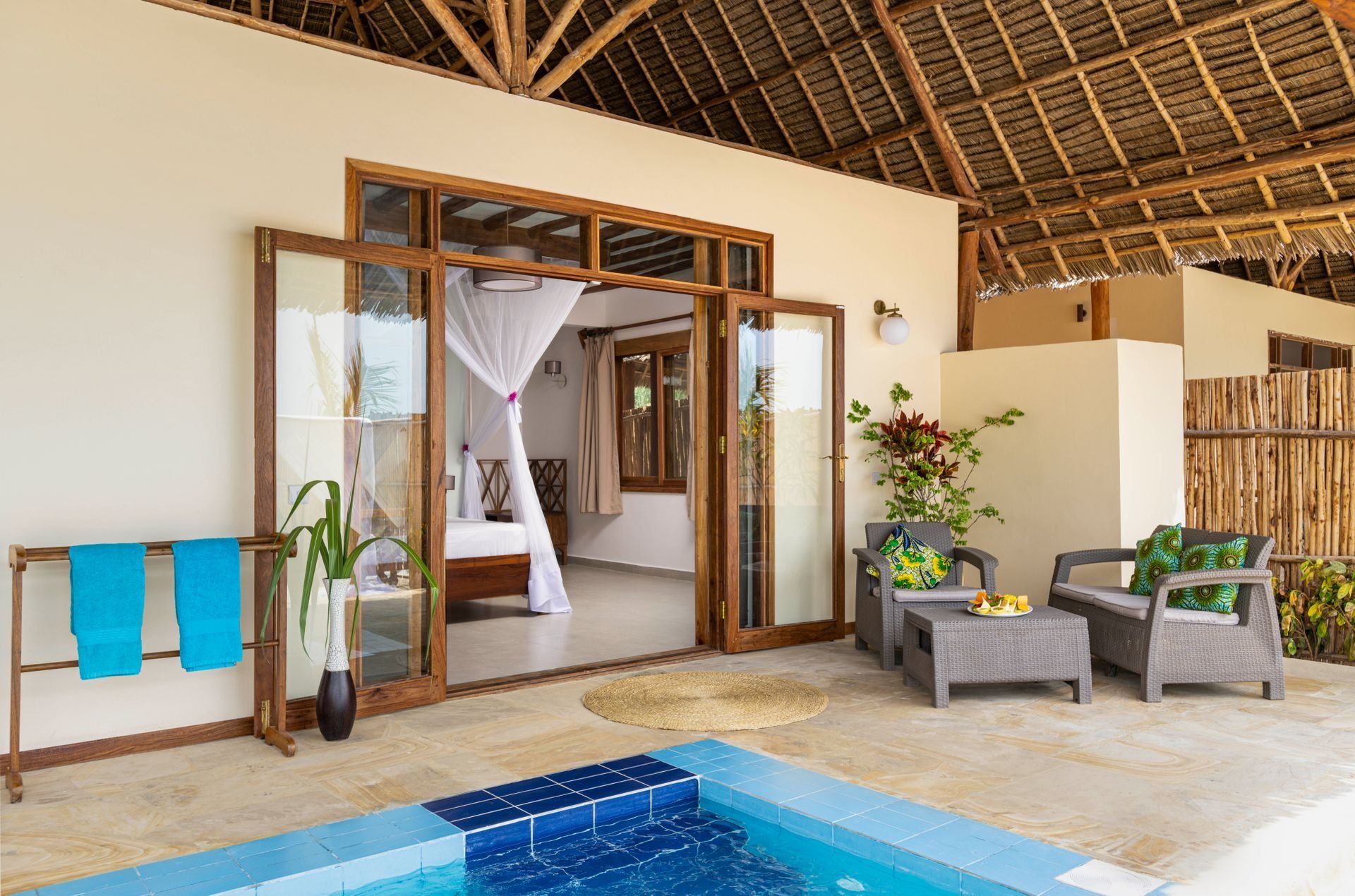 Beachfront bungalow with its own plunge pool